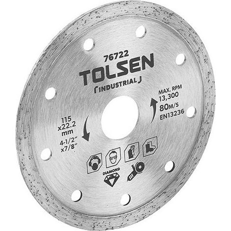 Disque diamanté continu Tolsen Industrial 230 x 22,2 mm