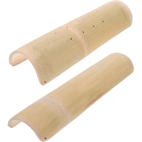 Oreillers Cervicaux en Bambou 2pcs Surface Lisse pour Améliorer la Qualité du Sommeil, Soutien Ergonomique pour Nuque et Cou (1/5)