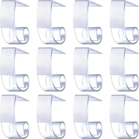 Lot de 30 pinces à nappe pour plinthes de table de 3,8 à 3,8 cm avec crochet et boucle - Idéales pour l'intérieur et l'extérieur - Pour événements (1/5)