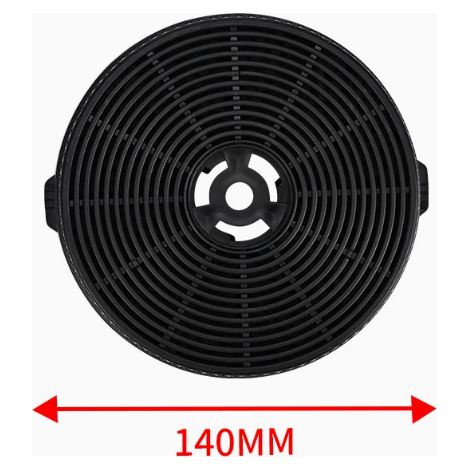 Ustensiles de cuisine 50010 Filtre à charbon actif haute efficacité 80 g, diamètre 140 mm × hauteur 25 mm, charbon actif