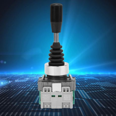 Interrupteur de joystick à 2 positions 22 mm avec retour à ressort, contrôleur momentané, commutateur en croix (HKL D22) (1/5)