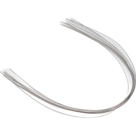 100 pièces Fil Orthodontique Élastique Rond en Acier Inoxydable 0,012 Pouce pour Appareil Dentaire Inférieur (1/5)