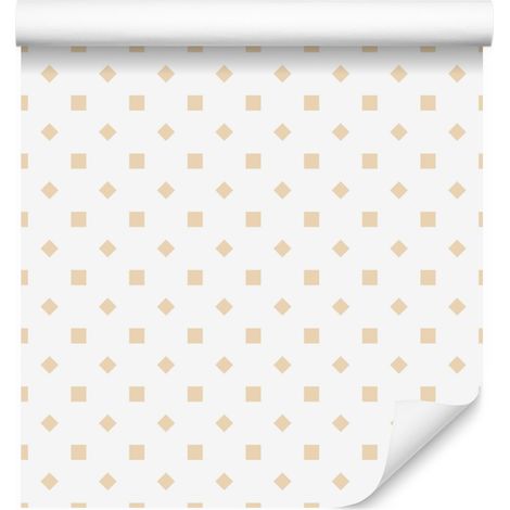 Papier peint à pois, formes douces, tons clairs, 50 x 1000 cm (1/5)