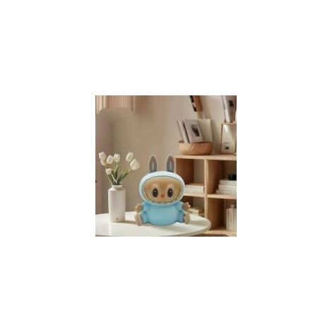 Lampe Monstre Colorée avec Commande Tactile - Veilleuse, Rechargeable par USB, 7 Couleurs Changeantes de Lumière Chaude - Minuteur - Cadeau pour Chambre d'Enfant (bleu) bleu-Crezuo