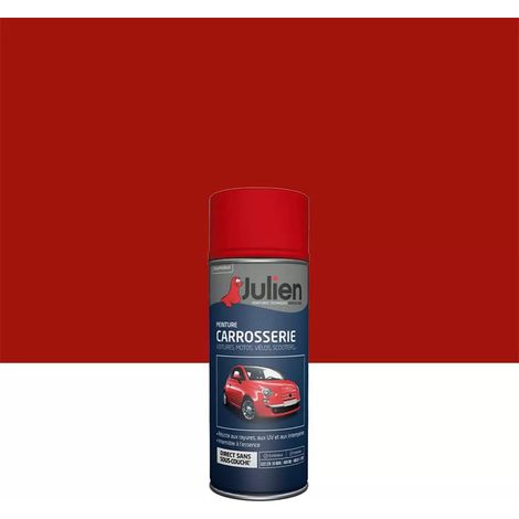 Bombe de peinture JULIEN Carrosserie Rouge Sang Brillant 0,4 L (1/2)