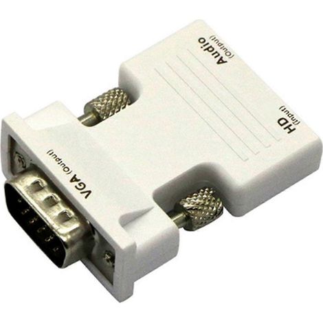 Convertisseur HDMI vers VGA avec câble audio 3,5 mm 1080p pour HD femelle vers (1/4)