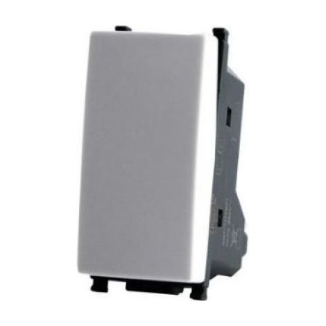 Pulsador unipolar compatible gema vimar plana 14008 10a blanco - 605b