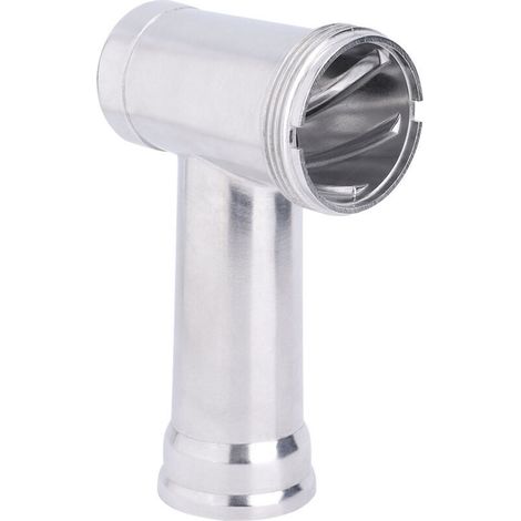 Baril Alliage Aluminium pour Hachoir à Viande Électrique Tube de Remplacement Détachée pour Machine à Hacher Accessoire pour Saucisses Compatible avec Mixeurs Culinaires-Crezuo