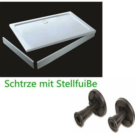 120x90cm Duschwannen Dusche Armatur Schürze Stellfüße für Duschtasse Duschwanne Bodenelemente