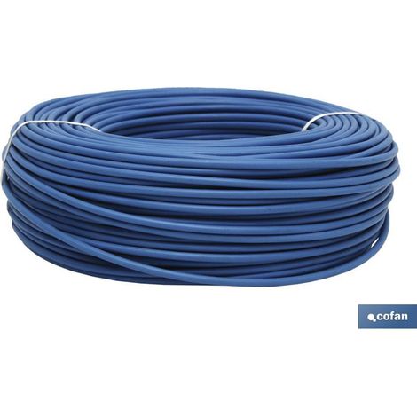 Rouleau de câble H07v-K 1x6mm2 Bleu (100m) (1/3)