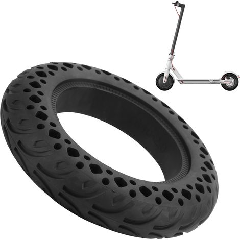 Roue en caoutchouc antidérapante 10x2.0 pouces increvable pour trottinette électrique