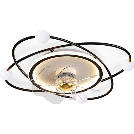 Ventilateur de Plafond avec Lumière, Luminaire Ventilateur Plafonnier Silencieux, Dimmable Ventilateur de Plafond avec Éclairage et Télécommande/APP pour Chambre (1/5)