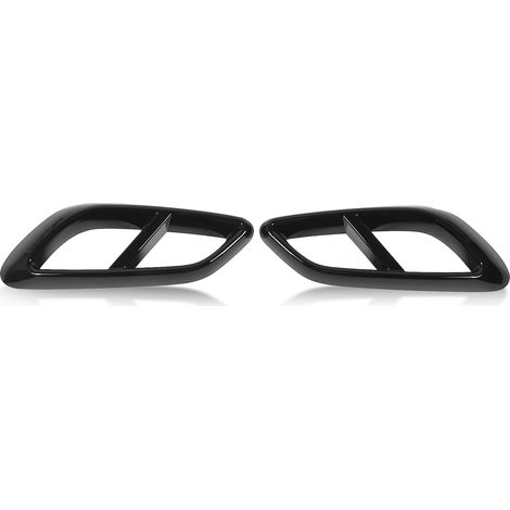 1 paire de silencieux d'échappement extérieurs de voiture, embout de sortie, garniture de remplacement gauche droite pour Benz Classe CLE Coupé C236 AMG-Line Noir brillant.