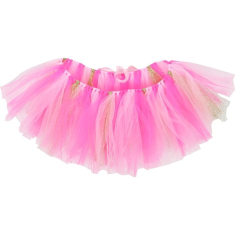 Jupe Tutu pour Chaise Haute Bébé, Lot de Décoration Ronde Rose (1/5)