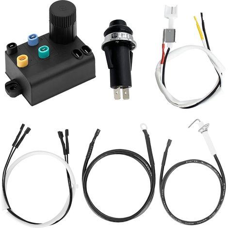 Kit de remplacement pour barbecue Weber Spirit série 220/320/330/335 (2013-2017) (commandes à crans), bouton d'allumage de remplacement pour Weber 7643 (réf. 69851) (1/5)