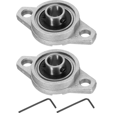 2pcs Paliers de Battement Montés Lisse KFL000, Palier à Semelle Alésage 10mm pour Bride Roulement à Bille de Bloc Roue de Brouette Machine à Axe Imprimante 3D, P6(ABEC3) (1/5)
