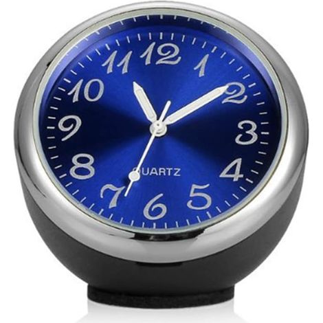 Sollbry Horloge de tableau de bord de voiture, Mini Horloge pour Voiture Petite Voiture Tableau de Bord Horloge Classique Ronde Analogique Horloge Voiture Décoration (1/3)