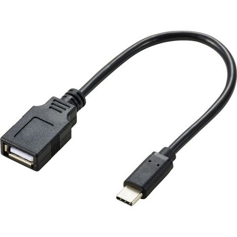 USB 2.0 Câble adaptateur [1x USB-C® mâle - 1x USB 2.0 type A femelle] RF-5720376 0.15 m bl (1/2)