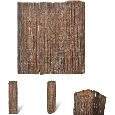 The Living Store Rindenzaun 400×100 cm - Zaunfelder (1/5)