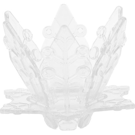 Filtre à café en forme de neige, pliable, portable, en polypropylène de qualité alimentaire, réutilisable et facile à utiliser, pour préparer du café en voyage. Transparent. (1/5)