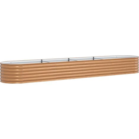 Maison Exclusive - Hochbeet Braun 400 x 80 x 44 cm Stahl