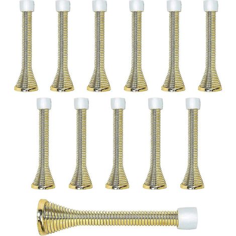 Compatible avec les butées de porte à ressort 3, butée de porte à ressort flexible et robuste (dorée) (1/5)