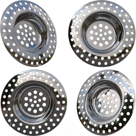 Passoire d'évier 14 g, lot de 4, pour tous types d'éviers, passoire de cuisine (1/5)
