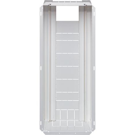 Hager – Bac d'encastrement mural 1 rangée Gamma+ 13 – Fixation Quickfix – Profondeur 160 mm – Métal blanc RAL9010 – IP 30
