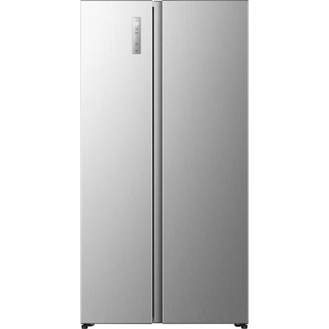 Hisense RS3P558NEIE. Posizionamento dell'apparecchio: Libera installazione, Design del prodotto: Porta americana, Colore del prodotto: Grigio, Acciaio inox. Capacità netta totale: 544 L, Classe cli...