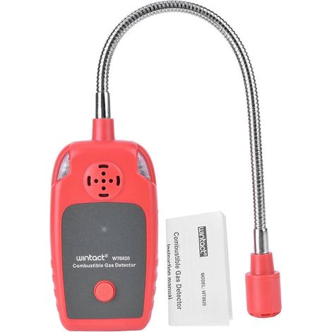 WT8820 Tragbarer Brenngasdetektor Leckagesensor für Erdgas, Alarmfunktion, hohe Empfindlichkeit