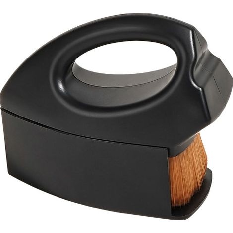 Schwarze, antistatische Kohlefaserbürste zur Reinigung von Schallplatten, Plattenspielern, LPs und CDs. Besonders weiche Bürste zum Entfernen von Staub von Schallplatten.