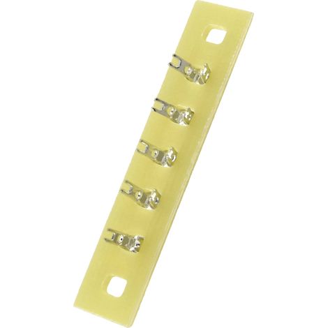 Barrette à souder simple rangée TRU COMPONENTS 530486 Nbr total de pôles 5 Epoxy (L x l x H) 45 x 9 x 1.5 mm 1 pc(s) S837021 (1/2)