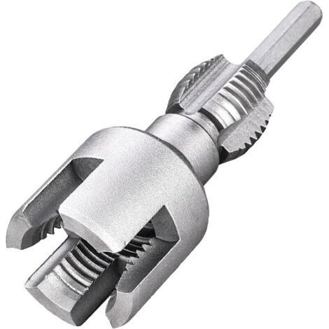 ALLIANDISOutil de Filetage de Tuyaux Interne et Externe Intégré, Outil de Coupe de Filetage de Tuyaux a Double Fonction pour Perçage,Découpe et Filetage (1/4)