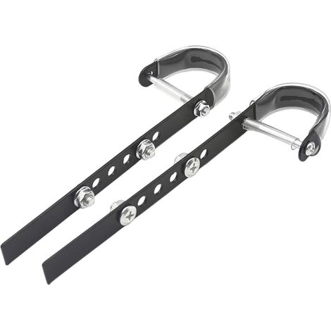 Crochet pour panier de vélo 2 pièces de support en fer réglable rapide multifonctionnel Crochet réglable pour panier vélo - Pour cyclisme extérieur intérieur femmes hommes (1/5)