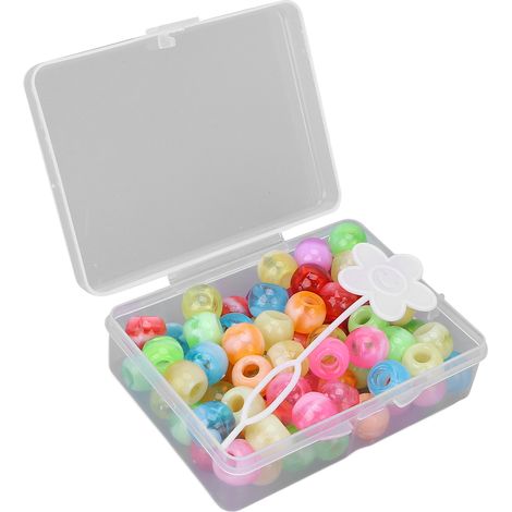 74 perles pour tresses et dreadlocks, accessoires de coiffure DIY, couleurs assorties (1/5)