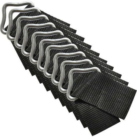 Boucle Triangle Trampoline, 10pcs Anneaux Triangle Boucle V-Rings, Haute Résistance à l'érosion Boucle Triangle en métal pour Réparation de Remplacement de Trampoline (1/5)