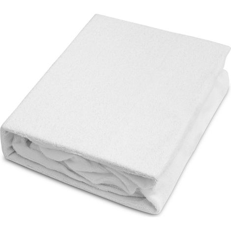 Asciugamano in spugna bianco 140x70 (1/2)