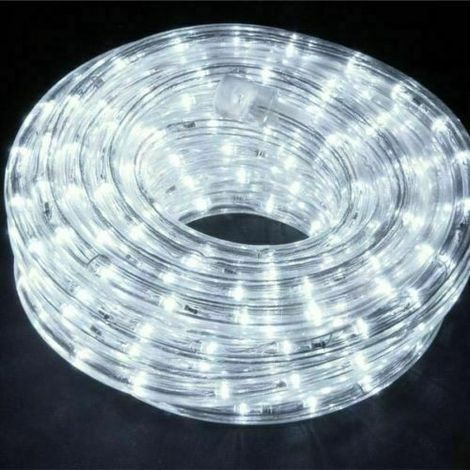 Tubo Luci Led Per Addobbi decorazioni di Natale 10 Metri bianco freddo Esterno   ed Interno Controller 8 giochi (1/5)