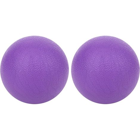 Set of 2 massage balls for relaxing fascia and cervical vertebrae muscles (Lilac) - AquaForge (1/5)