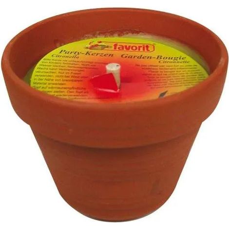 Candela repellente per zanzare vaso d'argilla 350g