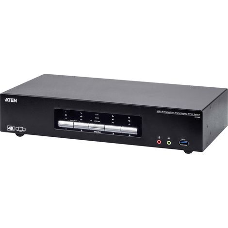 ATEN Switch KVMP USB 3.0 4K DisplayPort Triple Display a 4 porte (1/5)