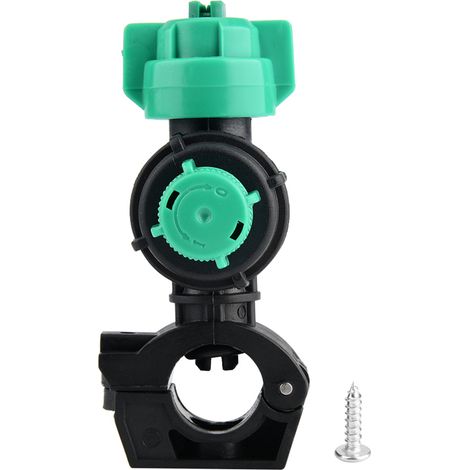 Boquilla de pulverización agrícola con control de caudal mediante botón pulsador – Plástico técnico – Entrada de 9 mm/0,35 pulg. – Soporte para manguera de 22 mm/0,87 pulg. (1/5)