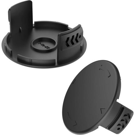 Lot de 2 couvercles de bobine de coupe-bordure compatibles avec Parkside TLP-01-1, pour Parkside LIDL PRTA 20-Li A1 B1 B2 C3, PRT 300 A1, PRT 550 A1 A3 (1/3)