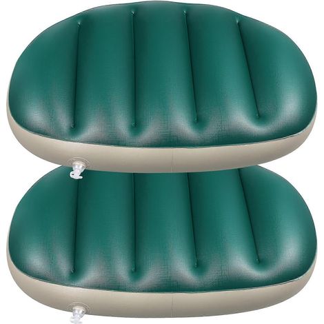 VORCOOL 2er-Pack PVC-Angelstuhl-Sitzpolster, Angelkissen für Angelboote (Grün) (1/2)