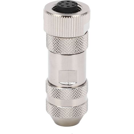 Sensore connettore M12, 8 pin IP67 impermeabile connettore femmina aviazione a crimpare per auto camper barca (1/5)