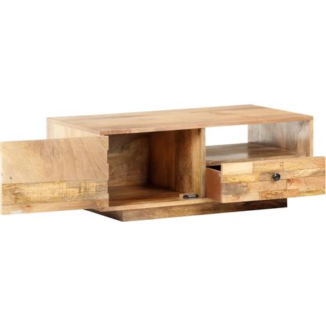 Maison Exclusive - Couchtisch 90x50x35 cm Mango Massivholz