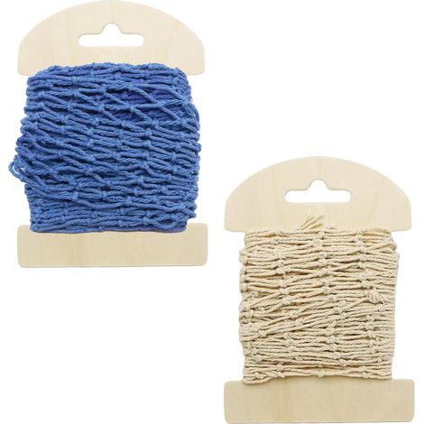 2 Pièces Filet de Peche Décoratif 100cm x 13 cm Filet Pêche Décoration Murale Maille Photo Décorations Décoration Murale en Filet de Pêche pour Mariage Fête Photographie Scène(Vert et Beige) (1/5)