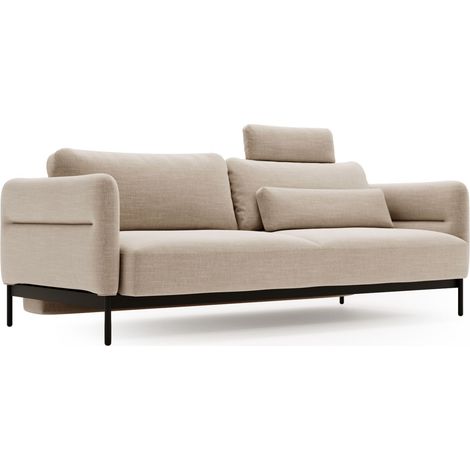 Selsey Solianero - 3-Sitzer-Sofa mit Schlaffunktion, beige, 223 cm (1/5)
