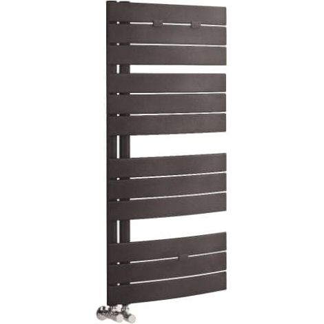 Hudson Reed Elgin Designer Heated Towel Rail 1080mm H x 550mm W - Anthracite (1/5)