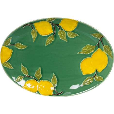 Table Passion - Plat ovale Lemon 39x28 cm